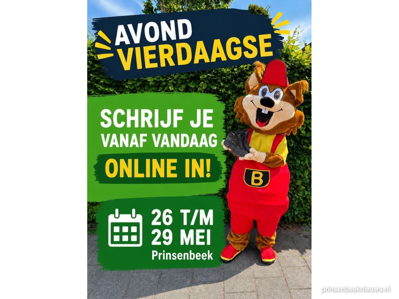 Inschrijven avondwandelvierdaagse