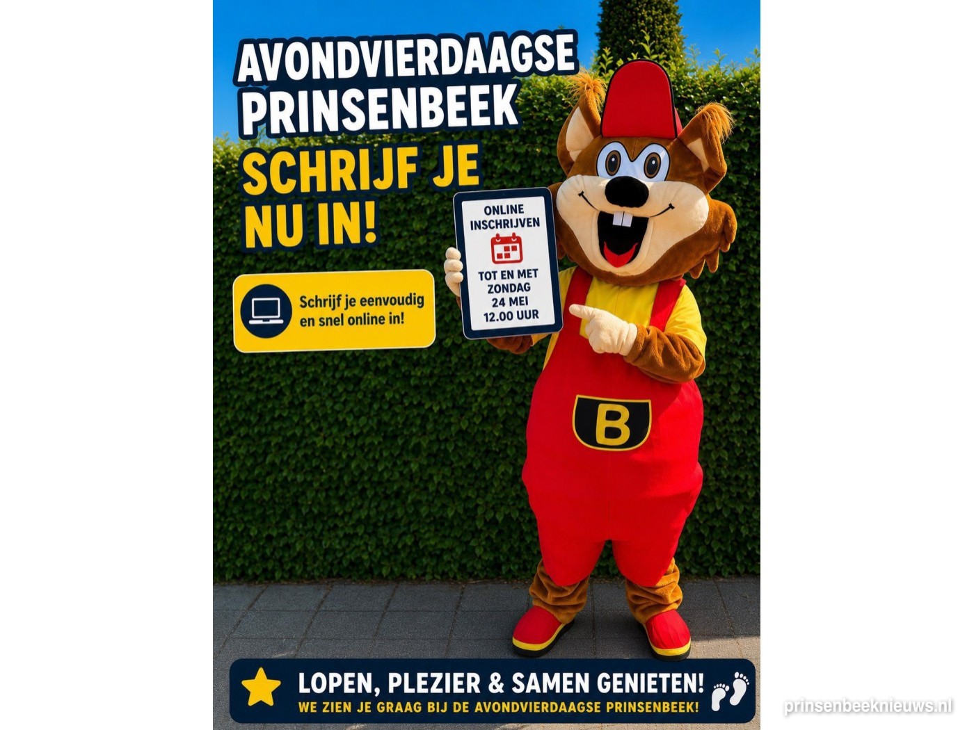 Inschrijven avondwandelvierdaagse