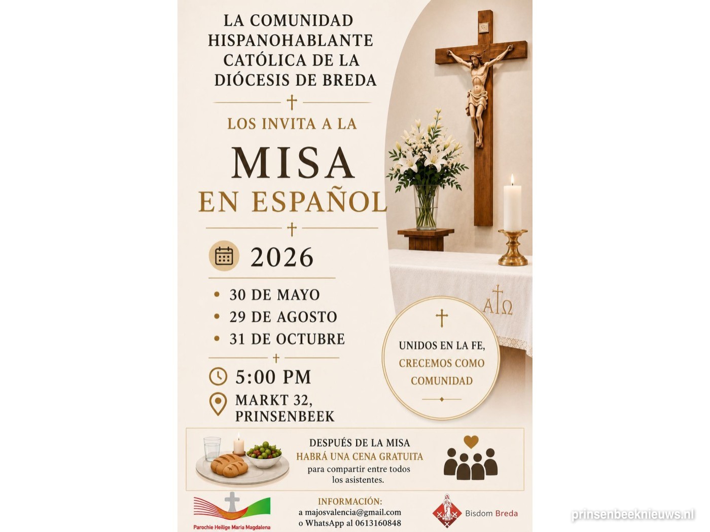 Spaanstalige eucharistieviering in Beekse kerk