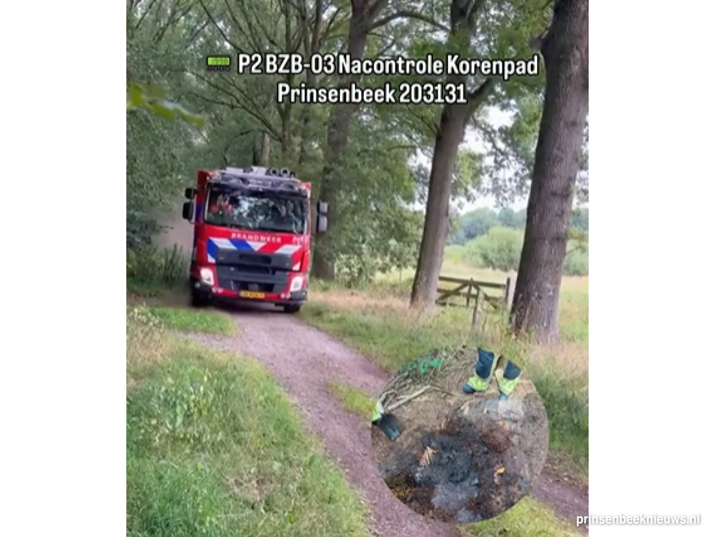 Resten kampvuur Hooiberg geblust
