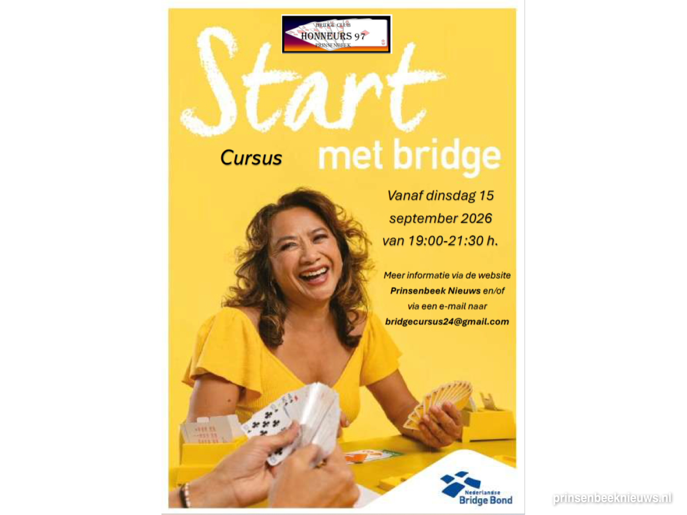 Nog plaats bij beginnerscursus bridge