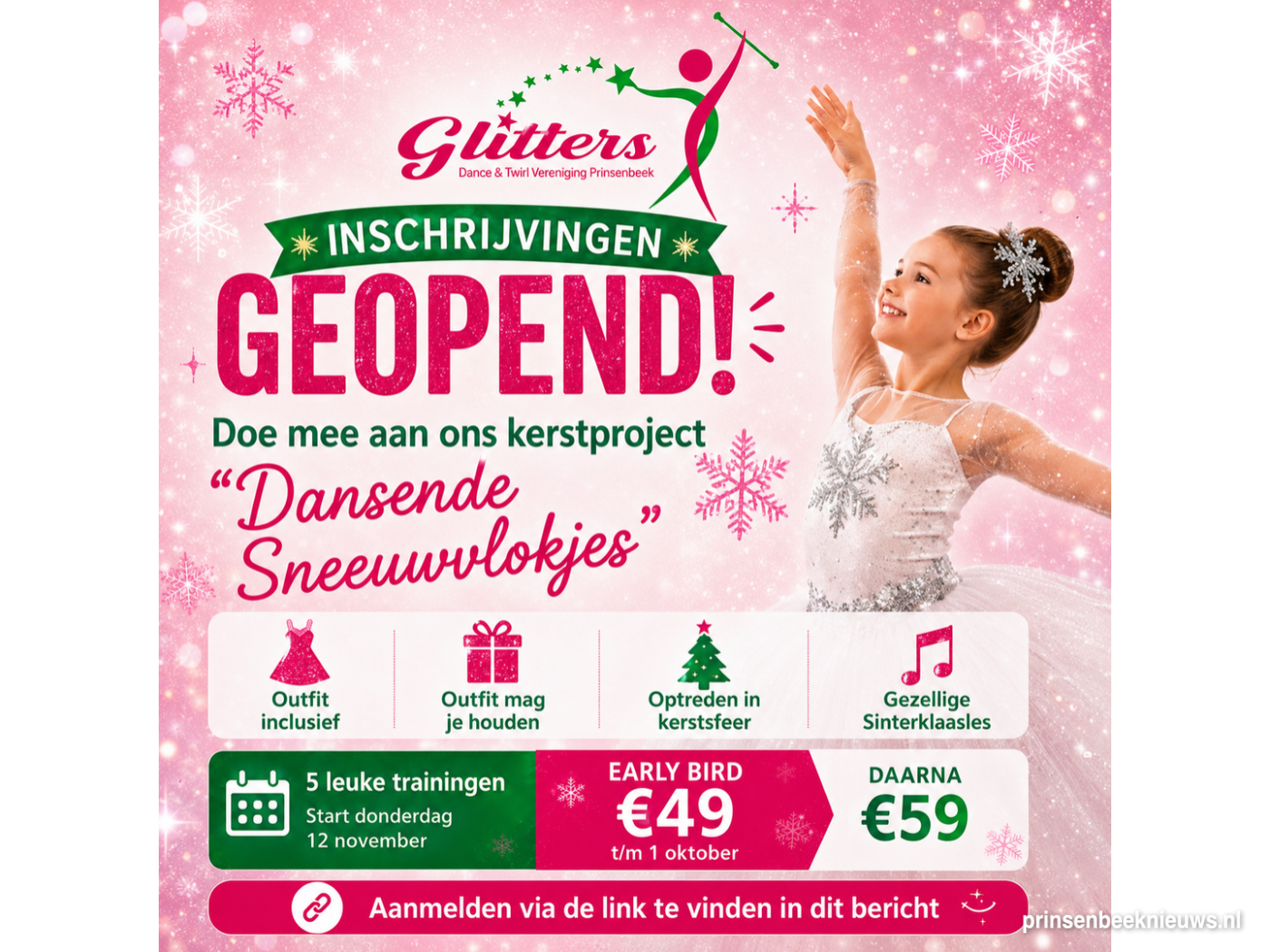 Nog paar plekken bij Dansende Sneeuwvlokjes’