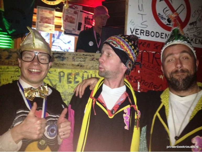 Vlnr. Wouter Tolenaar, Erik Heye en Joost de Rooij. Beter bekend als WepSjef, mr. IE en d'n Os). (Foto: CV Zak)
