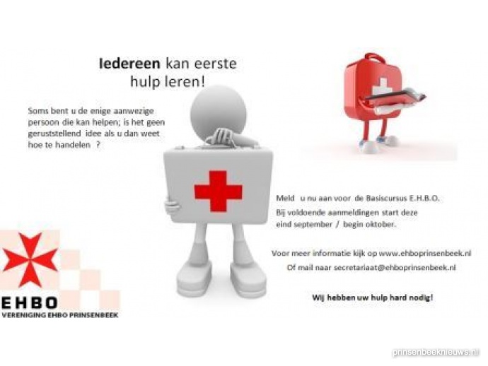 Verschillende cursussen EHBO Prinsenbeek