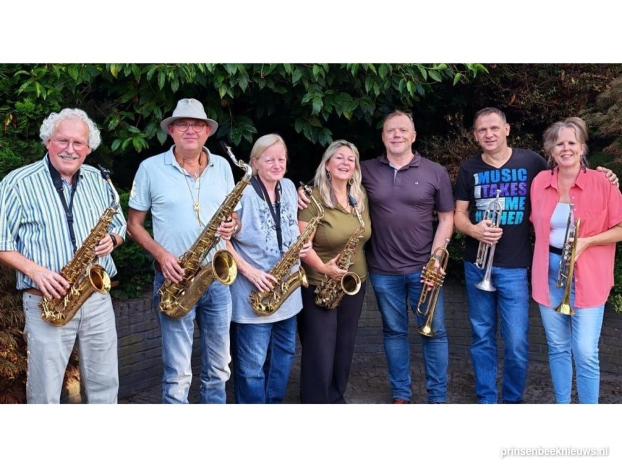 De Prinsenbeekse muzikanten die optreden tijdens de Big Band Middag Breda. (Foto: organiserend comité)